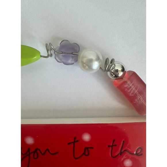 I Love you to the Moon and Back,  ceramic hanging decoration. - Picture 5 of 6